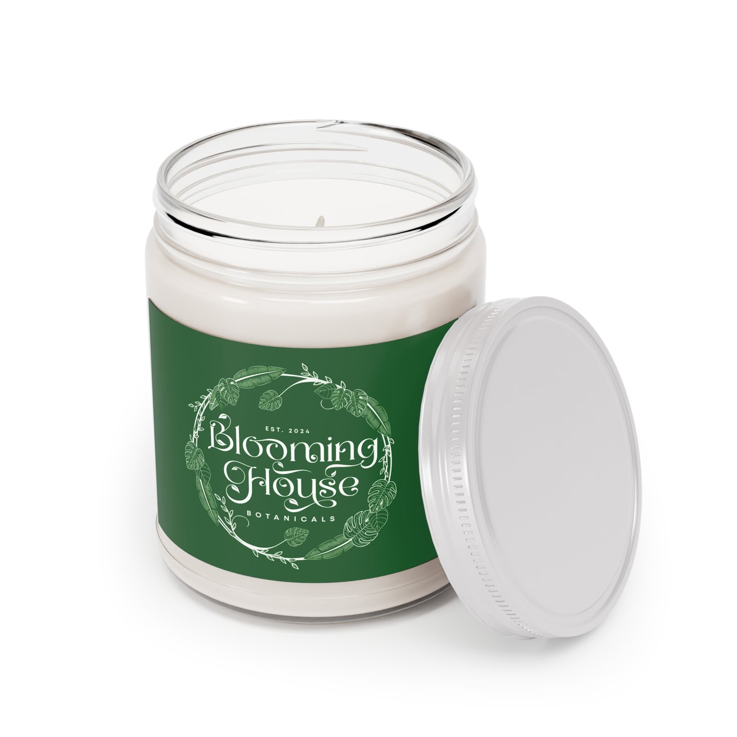 Blooming House Logo Soy Candle, 9oz