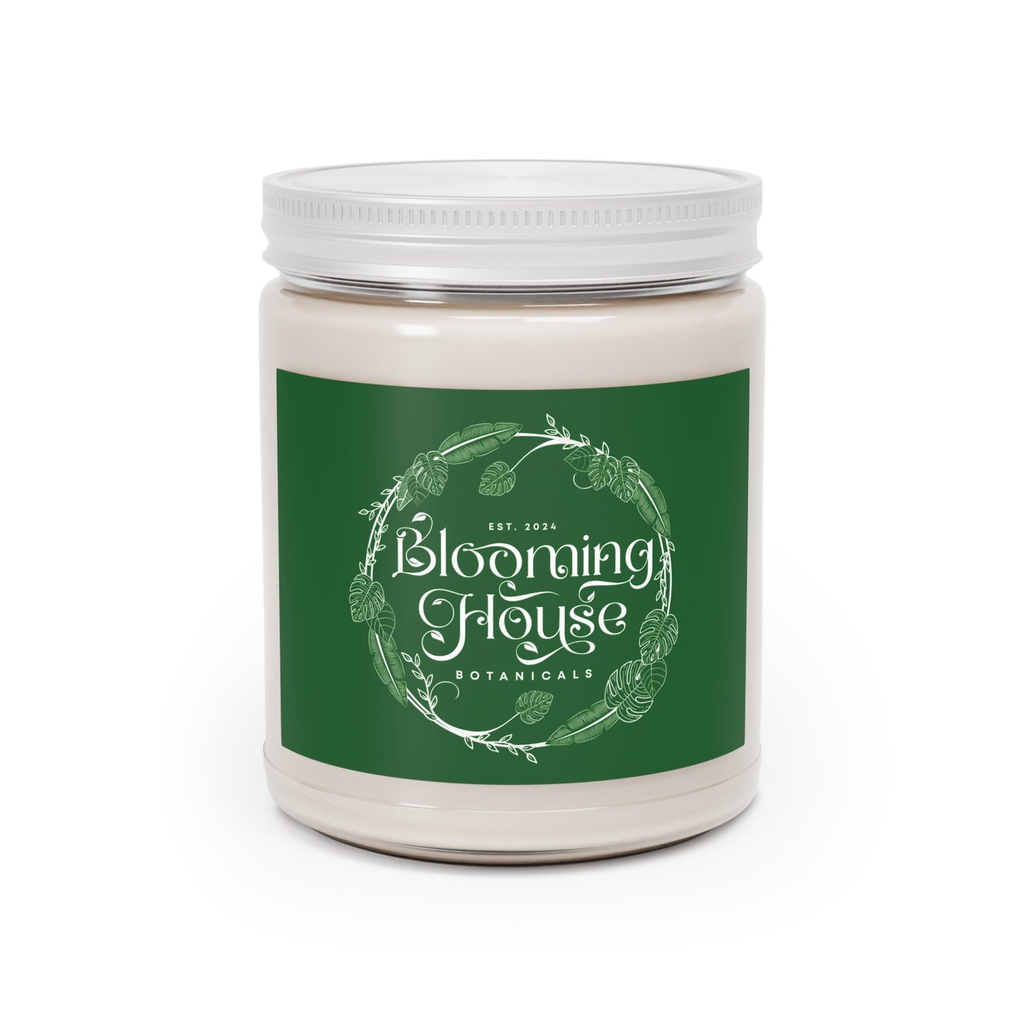 Blooming House Logo Soy Candle, 9oz
