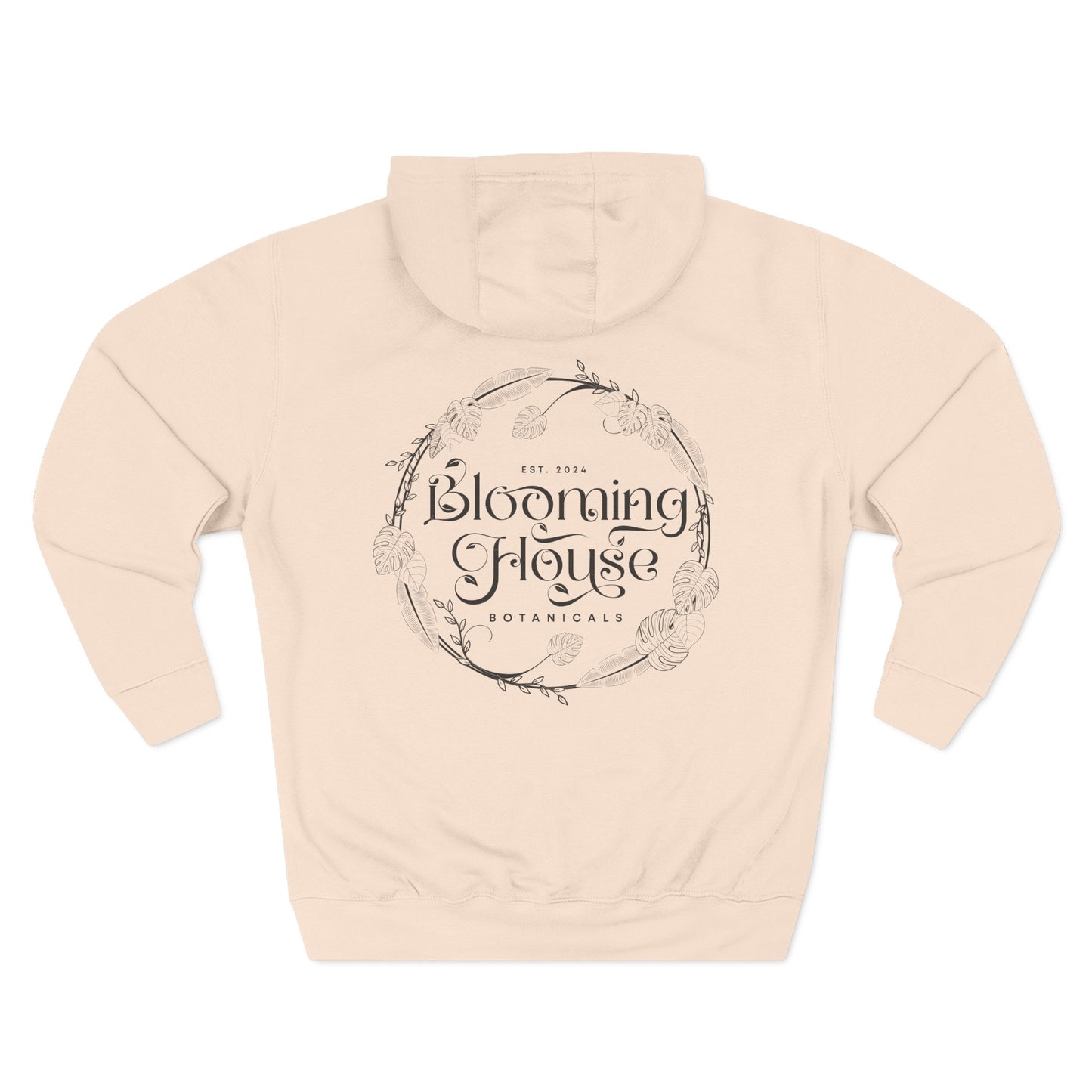 Three-Panel Fleece Hoodie